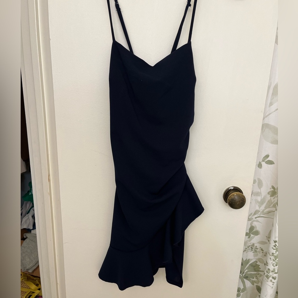 Emerald Sundae Midnight Blue Asymmetrical Dress